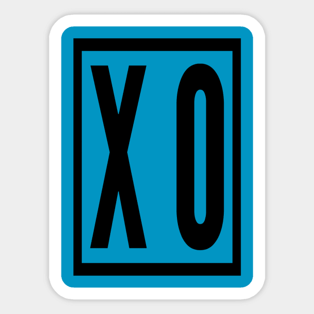 XO Sticker by JasonLloyd